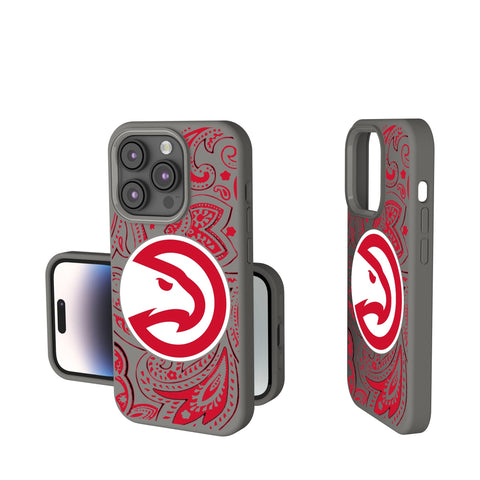 Atlanta Hawks Paisley Soft Touch Phone Case-0