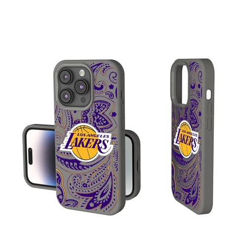 Los Angeles Lakers Paisley Soft Touch Phone Case-0