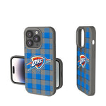 Oklahoma City Thunder Plaid Soft Touch Phone Case