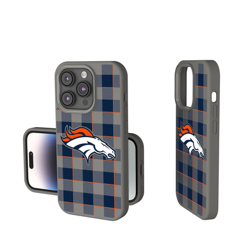 Denver Broncos Plaid Soft Touch Phone Case