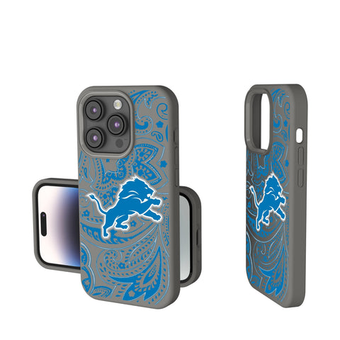 Detroit Lions Paisley Soft Touch Phone Case-0