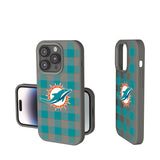 Miami Dolphins Plaid Soft Touch Phone Case