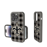 New Orleans Saints Plaid Soft Touch Phone Case-0