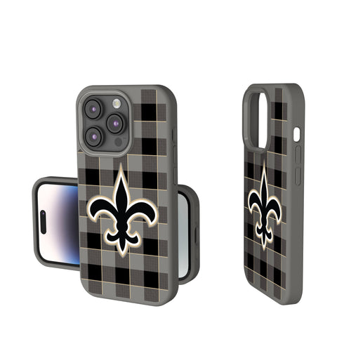 New Orleans Saints Plaid Soft Touch Phone Case