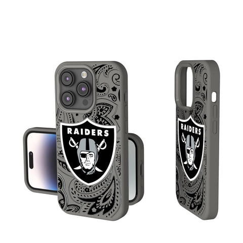 Las Vegas Raiders Paisley Soft Touch Phone Case