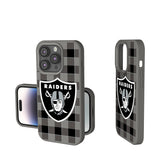 Las Vegas Raiders Plaid Soft Touch Phone Case
