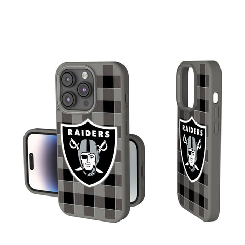 Las Vegas Raiders Plaid Soft Touch Phone Case