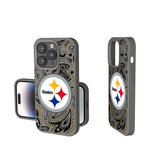 Pittsburgh Steelers Paisley Soft Touch Phone Case-0