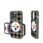 Pittsburgh Steelers Plaid Soft Touch Phone Case-0