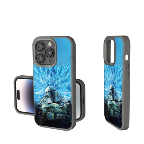 Star Wars: The Mandalorian Grogu and Din Djarin Portrait Soft Touch Phone Case