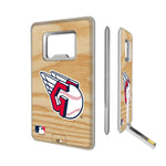 Cleveland Guardians Wood Bat Credit Card USB Drive with Bottle Opener 32GB-0