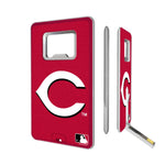 Cincinnati Reds Reds Solid Credit Card USB Drive with Bottle Opener 16GB-0