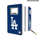 LA Dodgers Solid Credit Card USB Drive with Bottle Opener 32GB