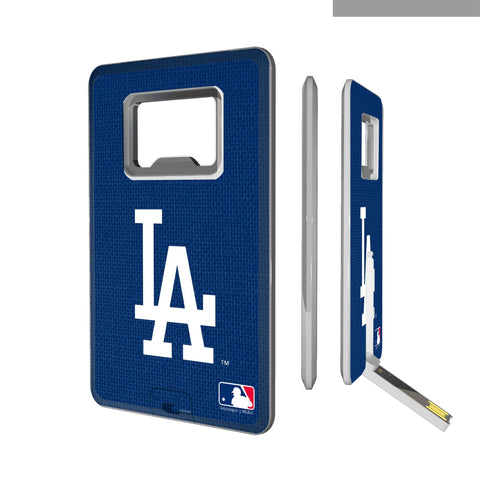 LA Dodgers Solid Credit Card USB Drive with Bottle Opener 32GB