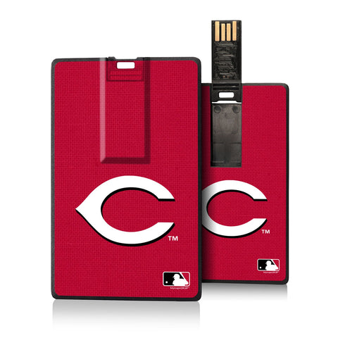 Cincinnati Reds Reds Solid Credit Card USB Drive 16GB-0