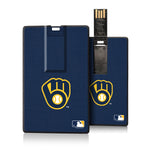 Milwaukee Brewers Solid Credit Card USB Drive 16GB-0