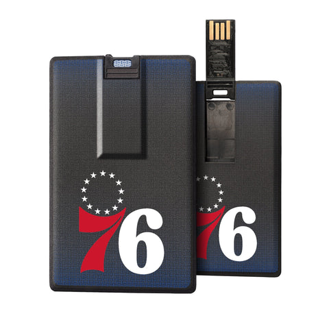 Philadelphia 76ers Linen Credit Card USB Drive 32GB-0