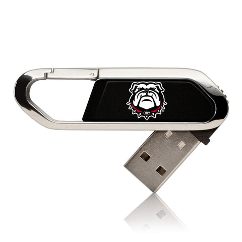 Georgia Bulldogs Solid USB 32GB Clip Style Flash Drive-0