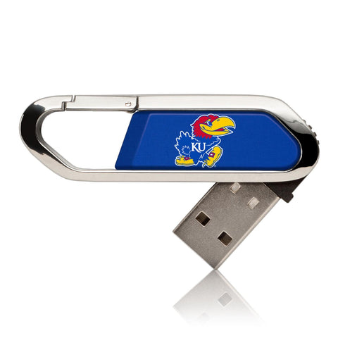 Kansas Jayhawks Solid USB 32GB Clip Style Flash Drive-0