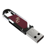 Florida State University Seminoles Athletic Wordmark Solid USB 64GB Clip Style Flash Drive