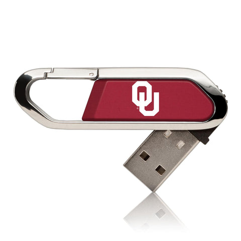 Oklahoma Sooners Solid USB 32GB Clip Style Flash Drive-0