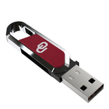 University of Oklahoma Sooners Solid USB 64GB Clip Style Flash Drive