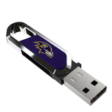 Baltimore Ravens Solid USB 64GB Clip Style Flash Drive
