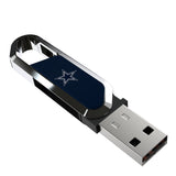 Dallas Cowboys Solid USB 64GB Clip Style Flash Drive
