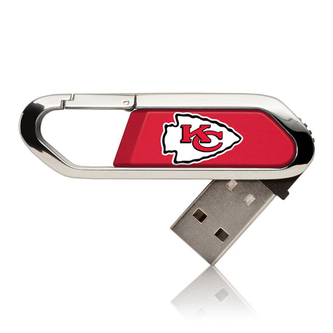 Kansas City Chiefs Solid USB 16GB Clip Style Flash Drive-0