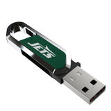 New York Jets Solid USB 64GB Clip Style Flash Drive
