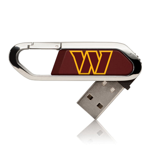 Washington Commanders Solid USB 32GB Clip Style Flash Drive