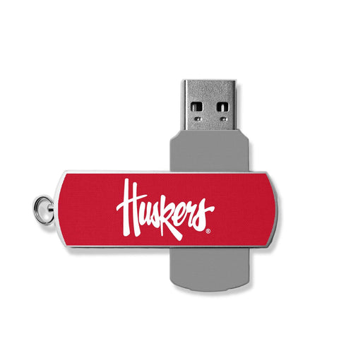 Nebraska Huskers Solid USB 32GB Flash Drive-0