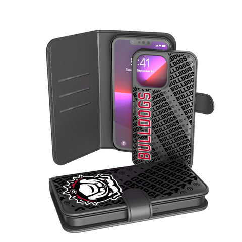 University of Georgia Bulldogs Uga Monocolor Tilt Wallet Phone Case for Apple iPhone