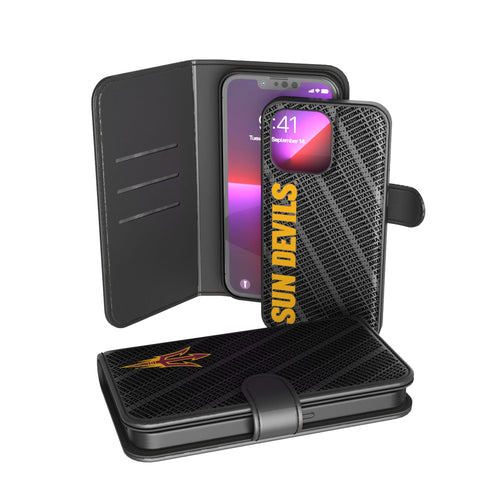 Arizona State University Sun Devils Monocolor Tilt Wallet Phone Case for Apple iPhone
