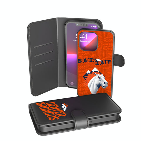 Denver Broncos 2024 Illustrated Limited Edition Wallet Phone Case