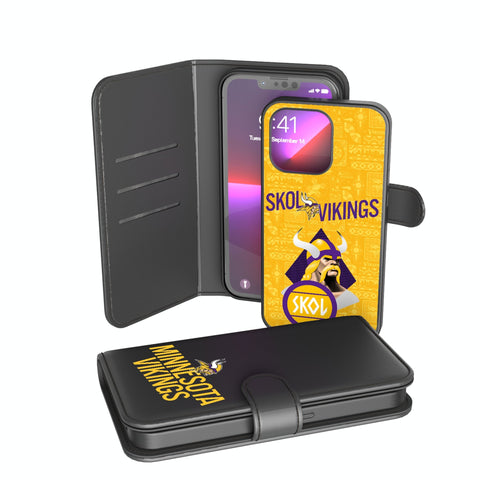 Minnesota Vikings 2024 Illustrated Limited Edition Wallet Phone Case