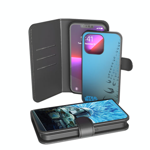 Star Wars: The Mandalorian Grogu and Din Djarin Portrait Wallet Phone Case