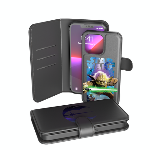 Star Wars Yoda Portrait Collage Wallet Phone Case