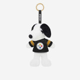 Pittsburgh Steelers Plush Snoopy Peanuts Bag Charm Keychain