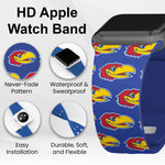 Kansas Jayhawks HD Apple Watch Band