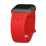Kansas Jayhawks Engraved Apple Watch Band