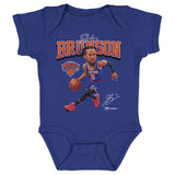 Jalen Brunson New York Knicks Caricature WHT