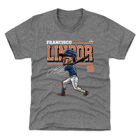 Francisco Lindor Cartoon WHT