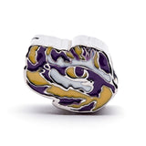 LSU Bead Charm - Tiger Eye