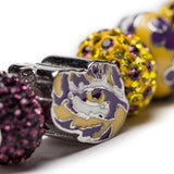 LSU Bead Charm - Tiger Eye