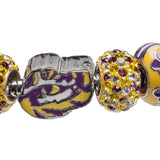 LSU Bead Charm - Tiger Eye