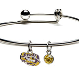 LSU Charm Pendant - Tiger Eye