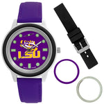 LSU Tigers Unisex Colors Watch Gift Set