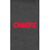 Silver Loveseat with  Kansas City Chiefs Secondary Logo