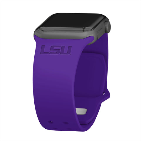 Louisiana State Tigers Engraved Apple Watch Band